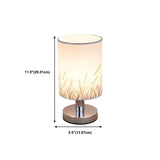 Elegant Fabric Cylinder Shape Grass Decor Table Lamp #size