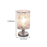 Elegant Fabric Cylinder Shape Grass Decor Table Lamp Image - 13