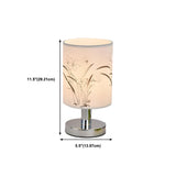 Elegant Fabric Cylinder Shape Grass Decor Table Lamp Image - 16