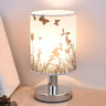 Elegant Fabric Cylinder Shape Grass Decor Table Lamp Image - 3