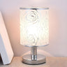 Elegant Fabric Cylinder Shape Grass Decor Table Lamp Image - 4