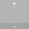 Elegant Floral and Green Metal Stand Floor Lamp Image - 2