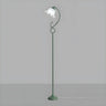 Elegant Floral and Green Metal Stand Floor Lamp Image - 5