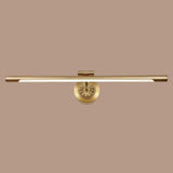 Elegant Floral Base Gold Tubular LED Vanity Light Image - 11