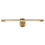 Elegant Floral Base Gold Tubular LED Vanity Light Image - 5