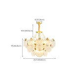 French Luxury Shell Tiered Glass Living Room Chandelier Image - 17