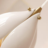 Elegant Floral Petal Dining Room Island Pendant Light Image - 9