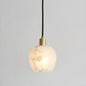 Elegant Flower Bud Alabaster White Mini Pendant Light Image - 1