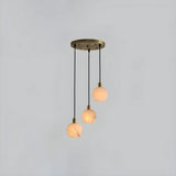 Elegant Flower Bud Alabaster White Mini Pendant Light Image - 7