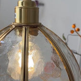 Elegant Flower Clear Glass Pendant Light Living Room Image - 6