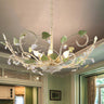 Elegant Garden Nature Floral Leaf Hanging Chandelier Image - 1