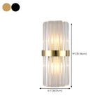 Elegant Geometric Clear Crystal Glass Wall Sconce Image - 14