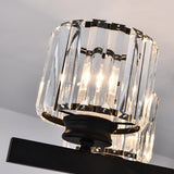 Elegant Geometric Clear Crystal Glass Wall Sconce Image - 8