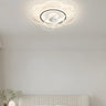 Elegant Geometric White Star LED Ceiling Fan with Light Image - 13