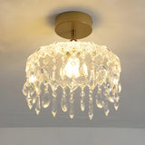 Elegant Glass Pendants Mini Semi-Flush Mount Light Image - 4