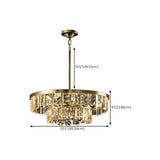 Elegant Gold and Tierd Ring Crystal Chandelier Image - 25