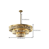 Elegant Gold and Tierd Ring Crystal Chandelier Image - 26