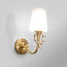 Elegant Gold and White Wall Sconce Vanity Light Image - 8