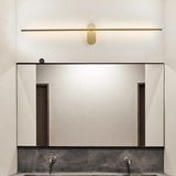 Elegant Gold Bathroom Linear Vanity Light Fixture Image - 1