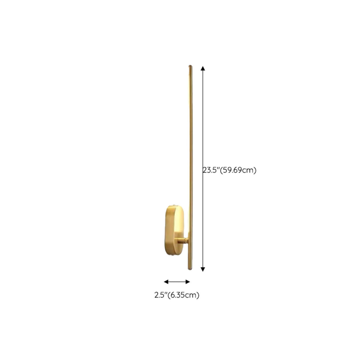 Elegant Gold Bathroom Linear Vanity Light Fixture 