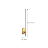 Elegant Gold Bathroom Linear Vanity Light Fixture #size