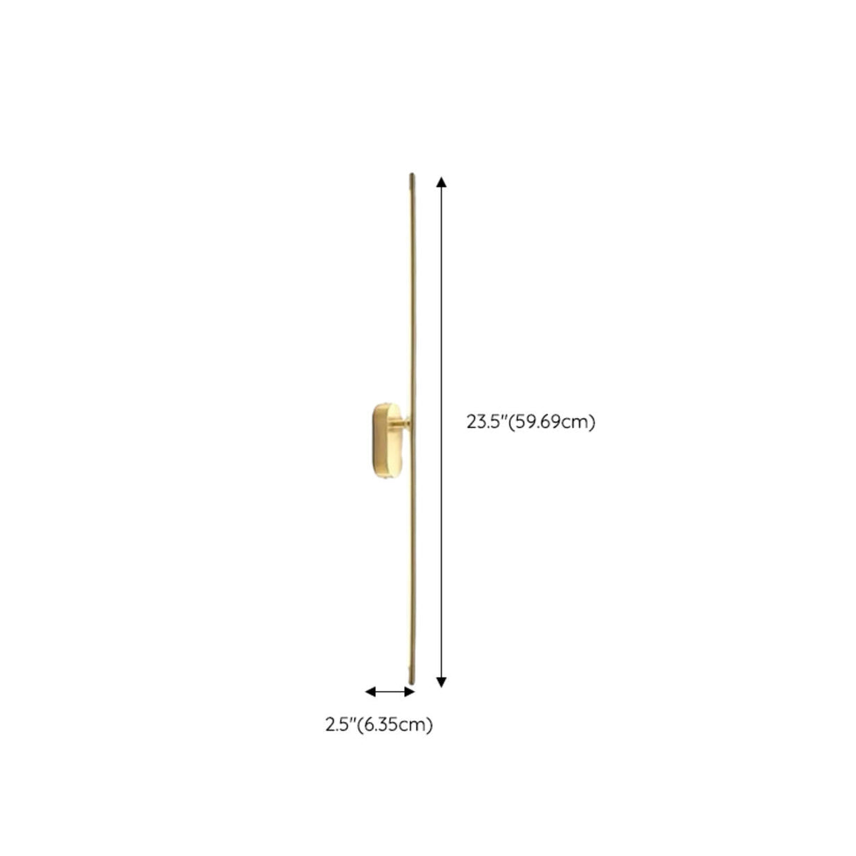 Elegant Gold Bathroom Linear Vanity Light Fixture Image - 15