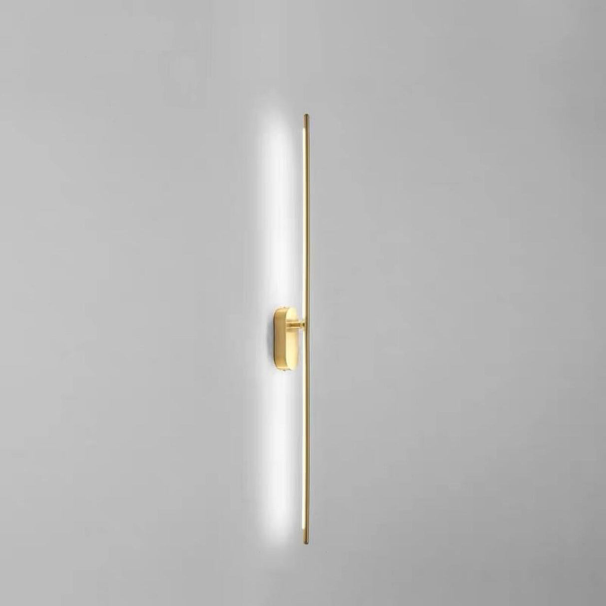 Elegant Gold Bathroom Linear Vanity Light Fixture Image - 2