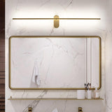 Elegant Gold Bathroom Linear Vanity Light Fixture Image - 4