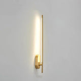 Elegant Gold Bathroom Linear Vanity Light Fixture Image - 7