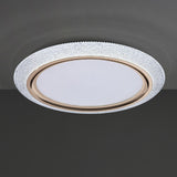 Elegant Gold Circular LED Flush Mount Ceiling Light Image - 10