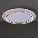 Elegant Gold Circular LED Flush Mount Ceiling Light Image - 11