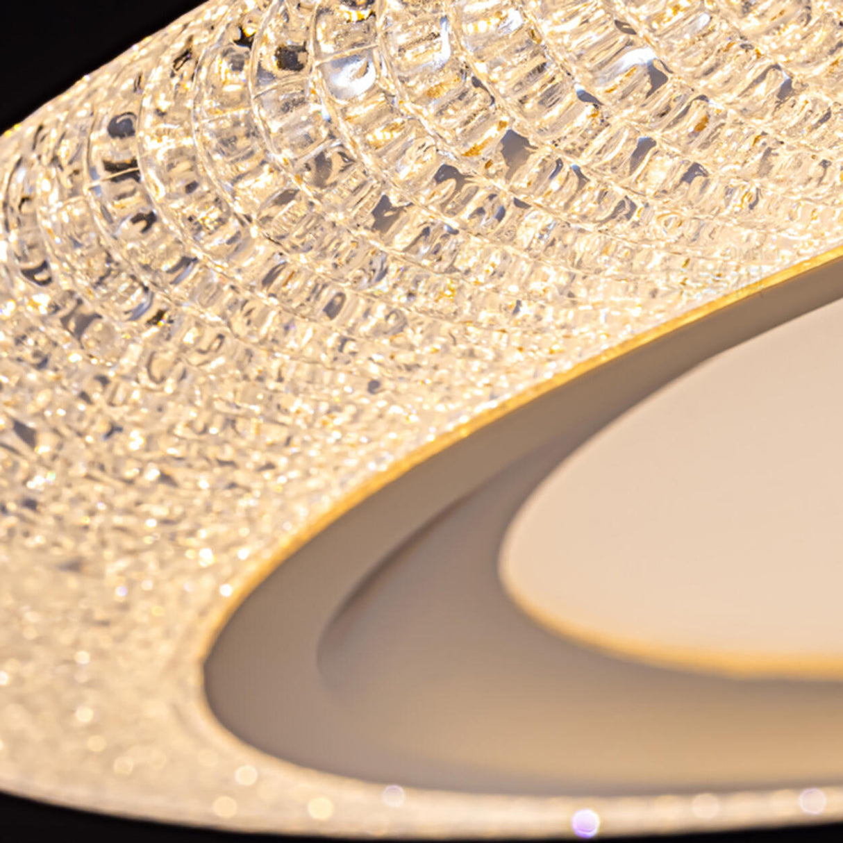 Elegant Gold Circular LED Flush Mount Ceiling Light Image - 13