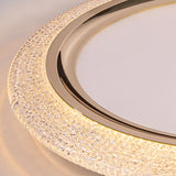 Elegant Gold Circular LED Flush Mount Ceiling Light Image - 15