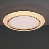 Elegant Gold Circular LED Flush Mount Ceiling Light Image - 9