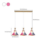 Elegant Gold Cone Kitchen Island Pendant Lights #size