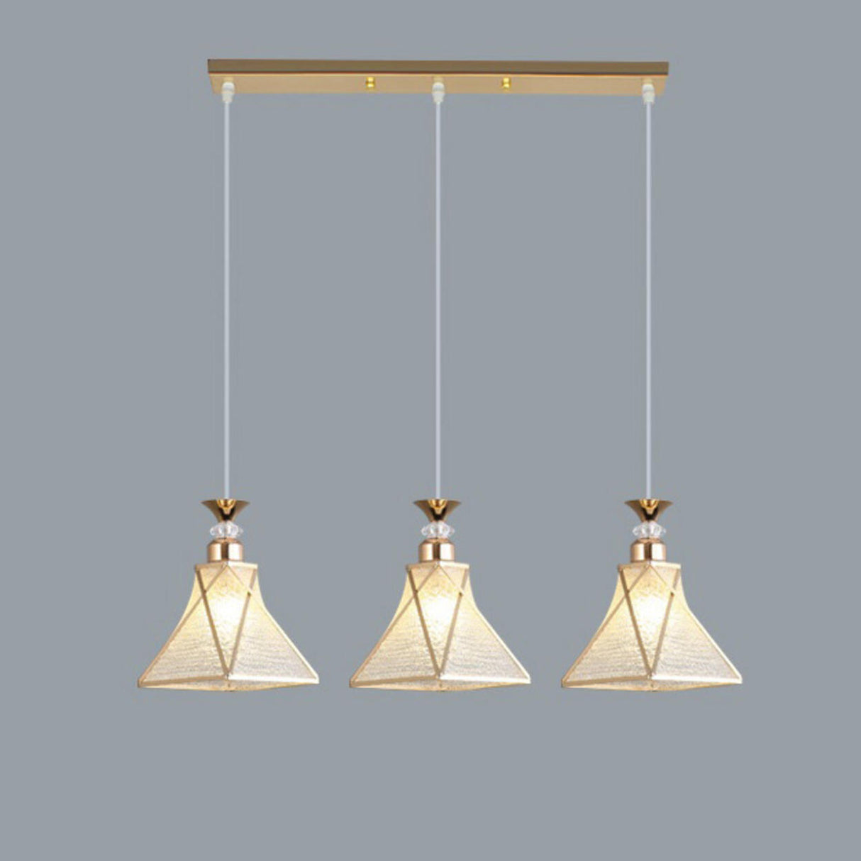 Elegant Gold Cone Kitchen Island Pendant Lights Image - 8