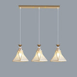 Elegant Gold Cone Kitchen Island Pendant Lights Image - 8