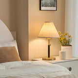 Elegant Gold Cone Table Lamp with Pull Chain Switch Image - 1