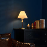 Elegant Gold Cone Table Lamp with Pull Chain Switch Image - 13