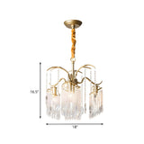 Elegant Gold Crystal Bead Windbell Pendant Chandelier #size