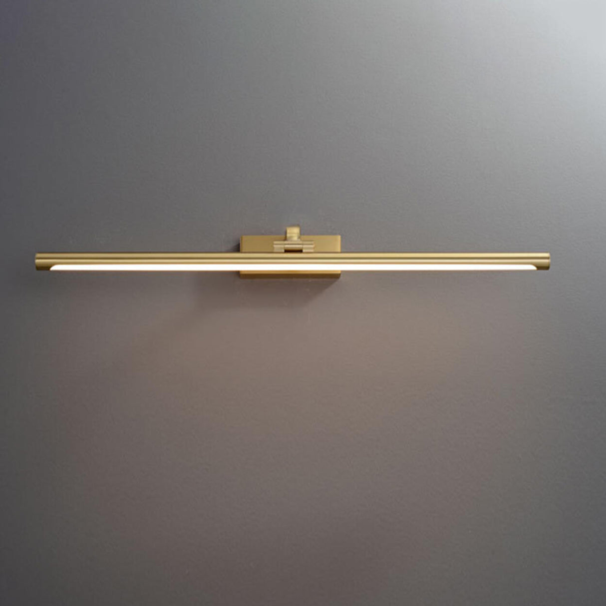 Elegant Gold Cylinder Vanity Mirror Light Fixture Image - 8