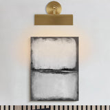 Elegant Gold Rectangular Copper LED Vanity Light Image - 4