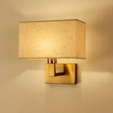 Elegant Gold Rectangular Wall Sconce Light Image - 12