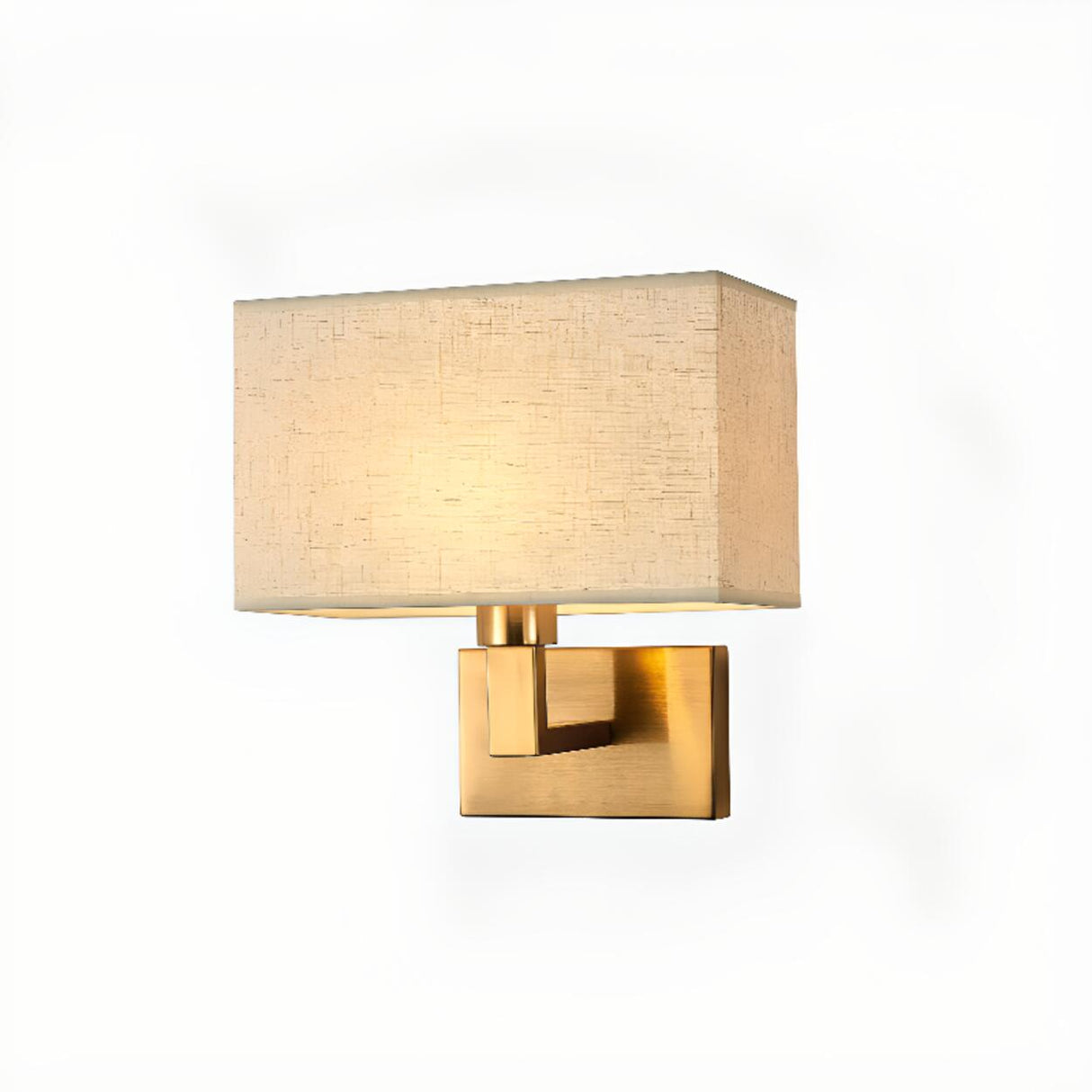 Elegant Gold Rectangular Wall Sconce Light Image - 6