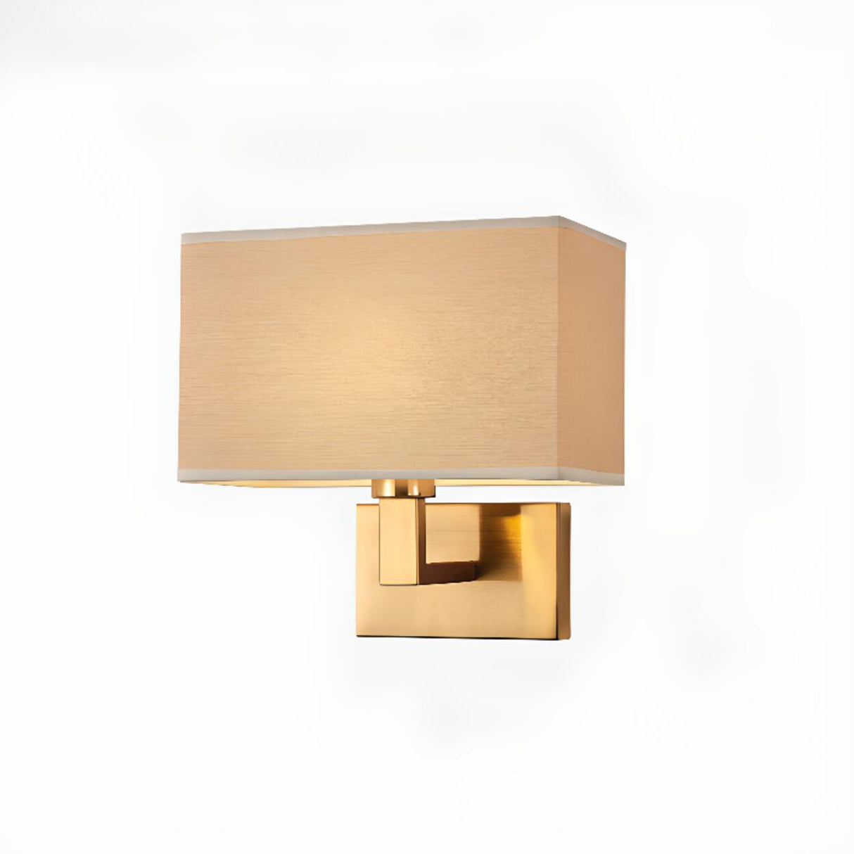 Elegant Gold Rectangular Wall Sconce Light Image - 8