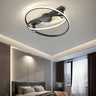 Elegant Gold Ring Modern Metal Ceiling Fan with Light Image - 4