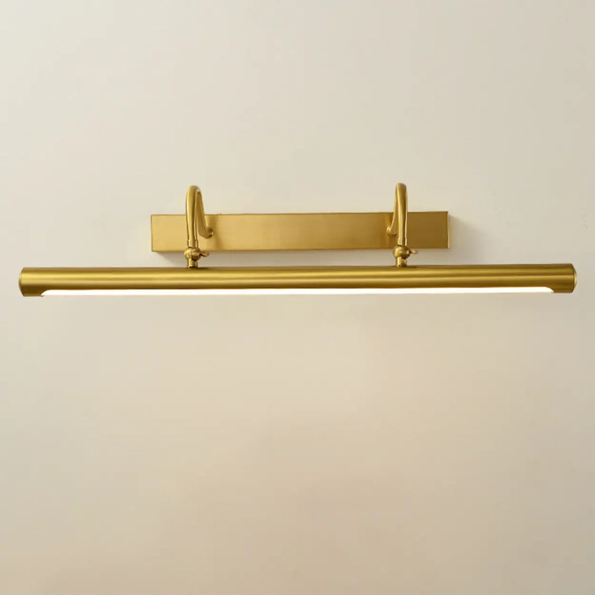 Elegant Gold Straight Linear Vanity Mirror Light Image - 8