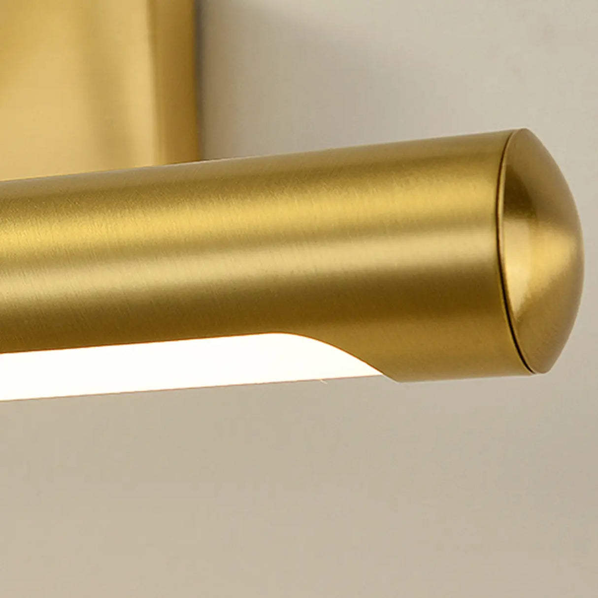 Elegant Gold Straight Linear Vanity Mirror Light Image - 9