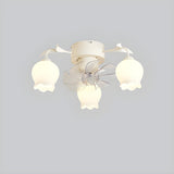 Elegant Lily of the Valley Organic Ceiling Fan Light Image - 12