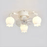 Elegant Lily of the Valley Organic Ceiling Fan Light Image - 3